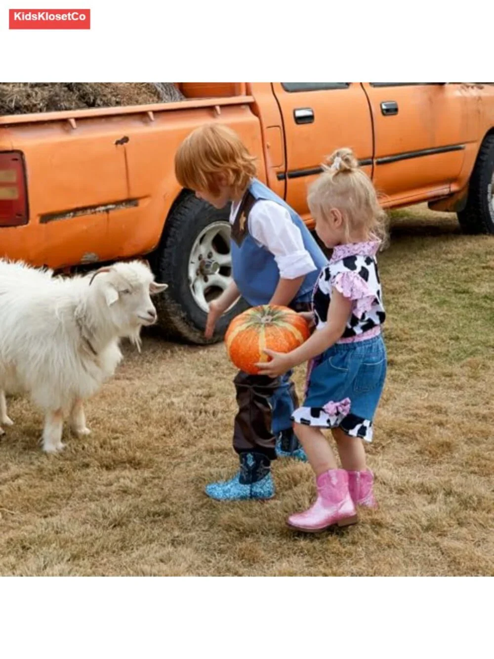 Girls Cowboy Boots Toddler Square Toe Glitter Mid Calf Riding Western Boots